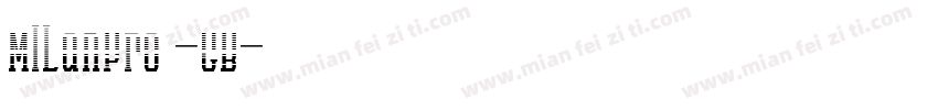MILanPro -GB字体转换